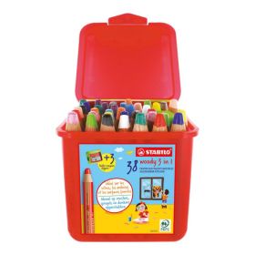 Stabilo Woodys - ein völlig neues Malgefühl (38er Box)-image