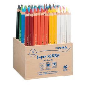 Lyra Super Ferby Holzaufsteller, 96 Stk., lackiert-image