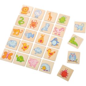 Erkennungsschilder Holz-Tiere, 24er, 3,5 x 3,5 cm-image