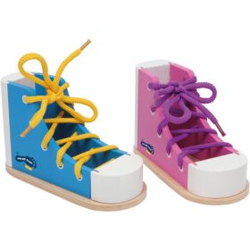 Fädelschuhe Schleife binden-image