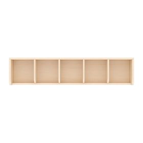 Garderobenablage 100 cm, 5 Fächer-image
