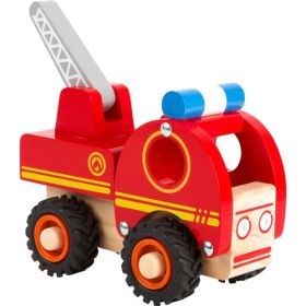 Feuerwehrfahrzeug aus Holz-image