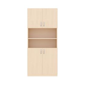 Regalschrank 180-80, 4 Türen, mit Holzsockel-image