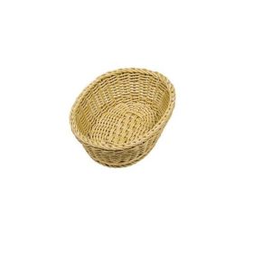 Brotkorb, 25,5 x 19 x 8 cm, oval, hellbeige-image